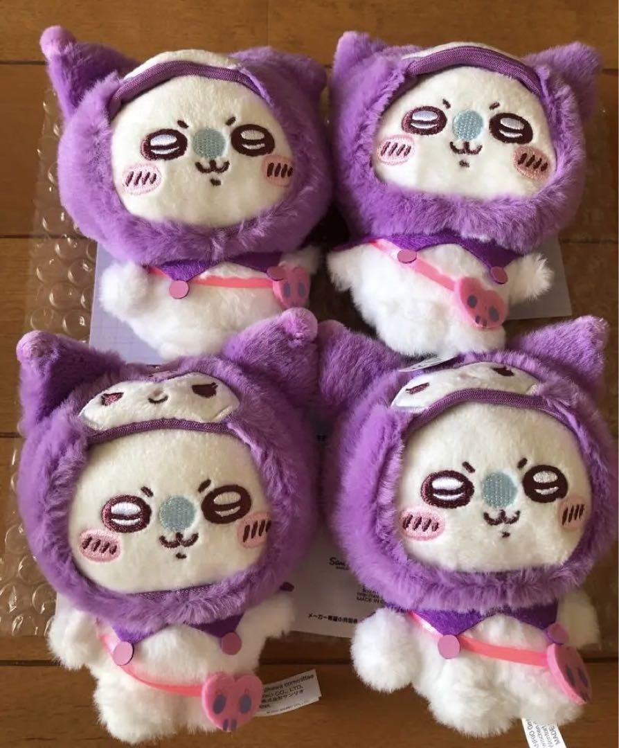 ちいかわ　サンリオ　コラボ　マスコットホルダー　モモンガ　クロミ
