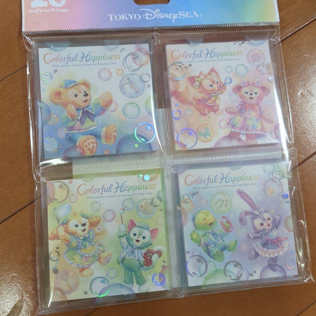 ダッフィー　カラフルハピネス　メモ　タオル　セット