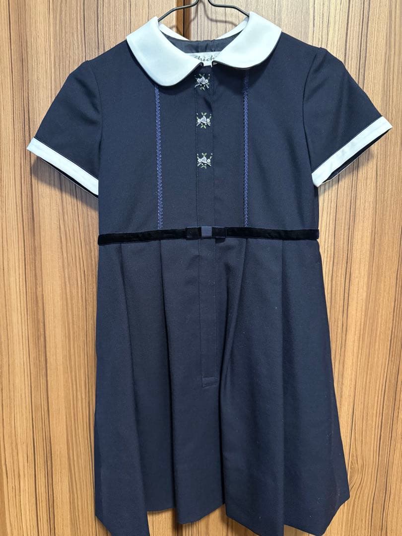 荻窪七里　ウール　前開開きワンピース　Sサイズ