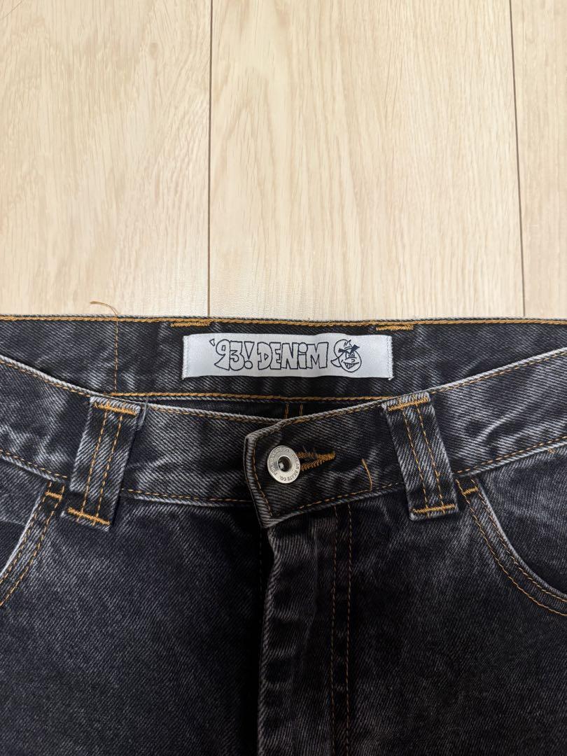 パンツ polar skate 93 washed black