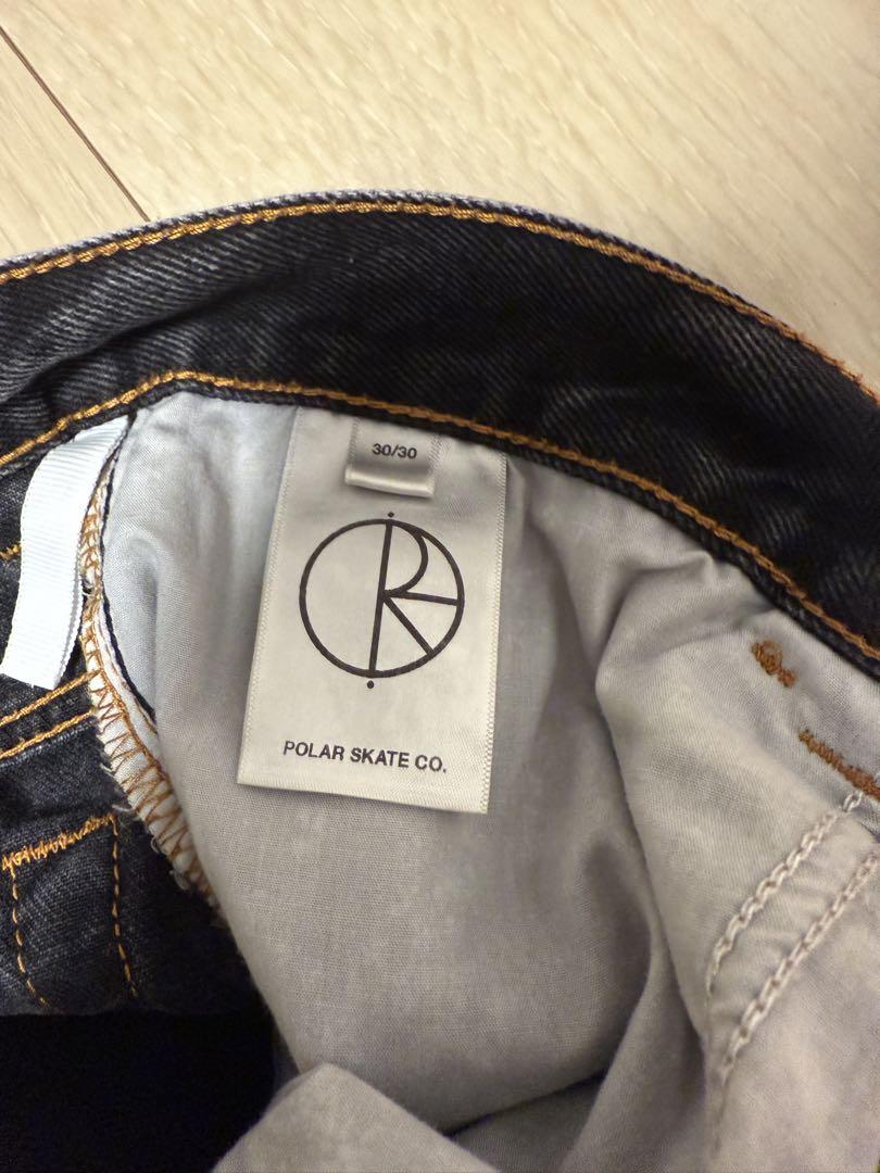パンツ polar skate 93 washed black