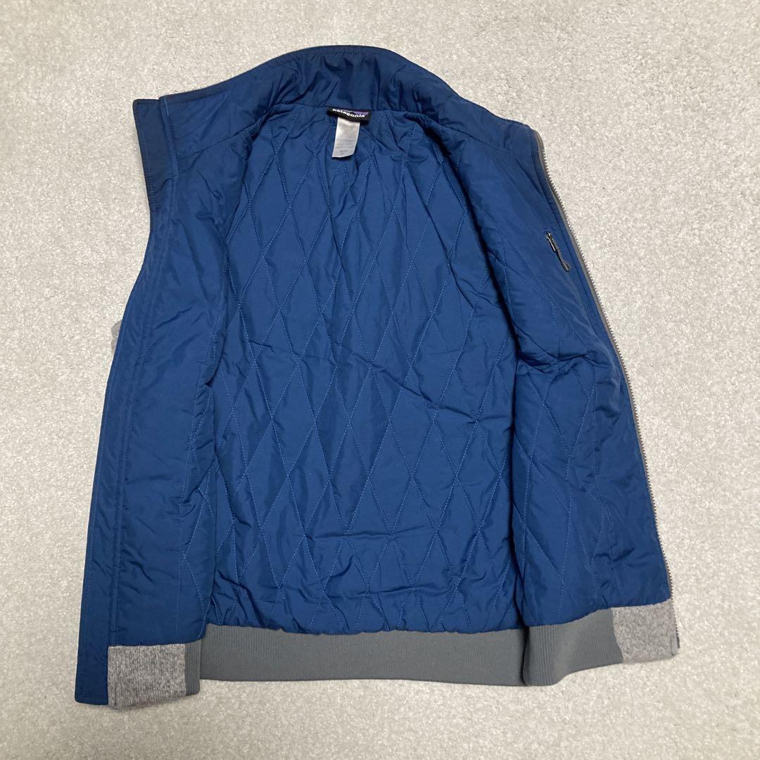 patagonia グレー ジップアップ ベスト