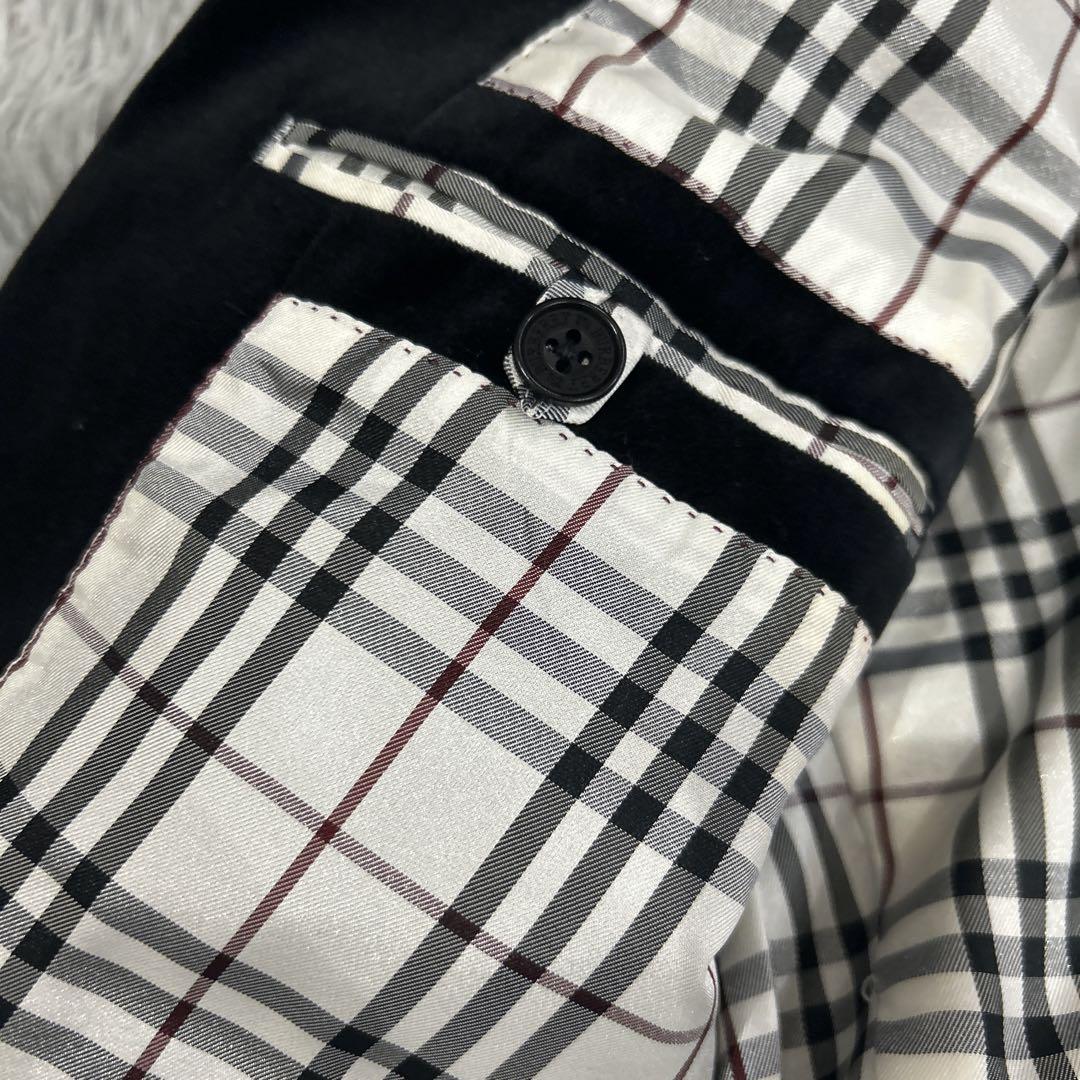 BURBERRY BLACK LABEL ベロア ブレザー Mサイズ 学生服