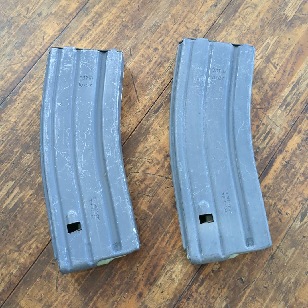 米軍実物　COLTS 製　M16/M4 30連　マガジン　2個セット　②