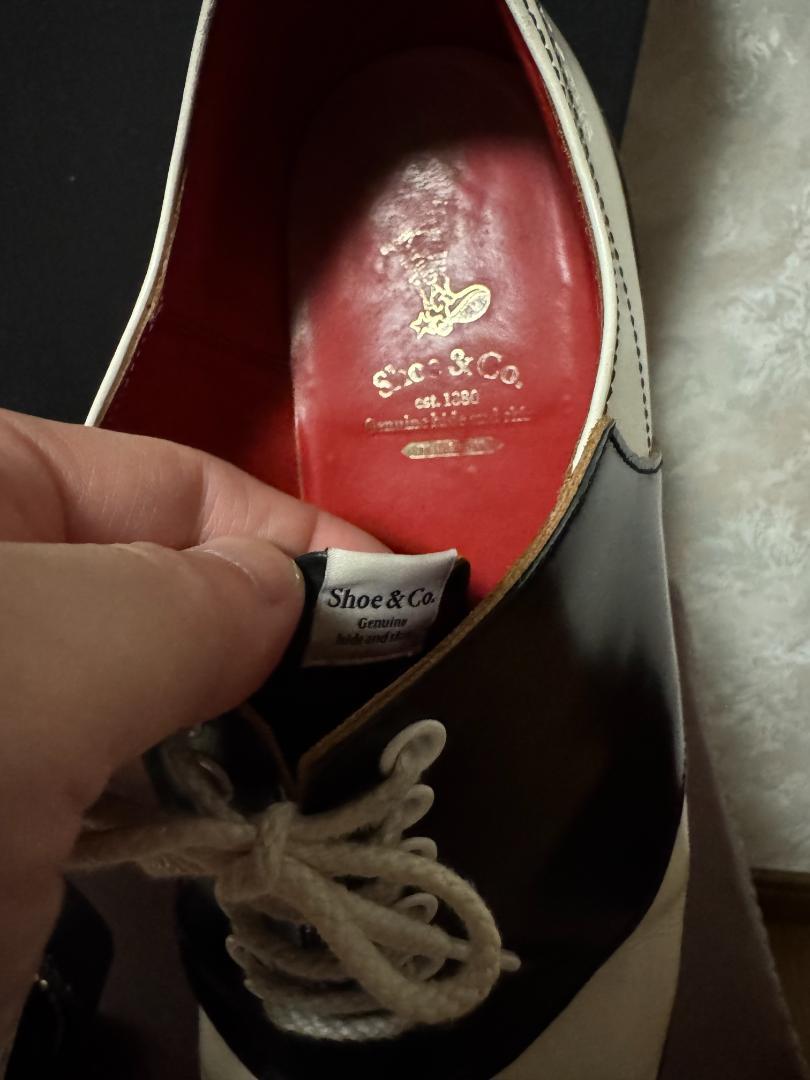 REGAL Shoe & Co　902S サドルシューズ ブラック・ホワイト