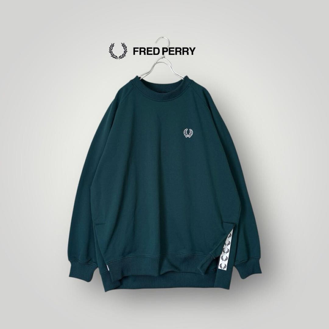 [美品] FRED PERRY スエット Lサイズ クルーネック ワッペン