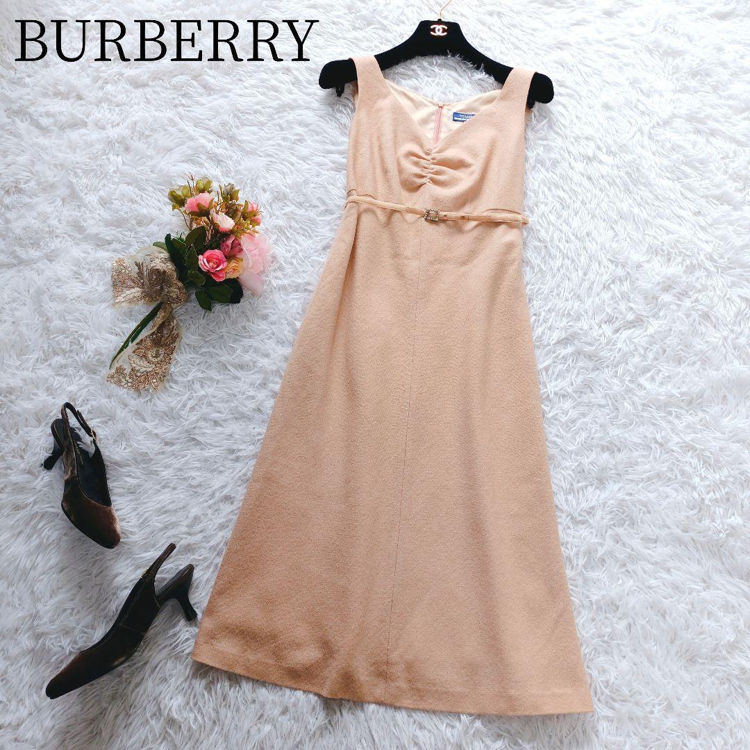 【BURBERRY/バーバリーブルーレーベル】ノースリーブワンピース　ベルト