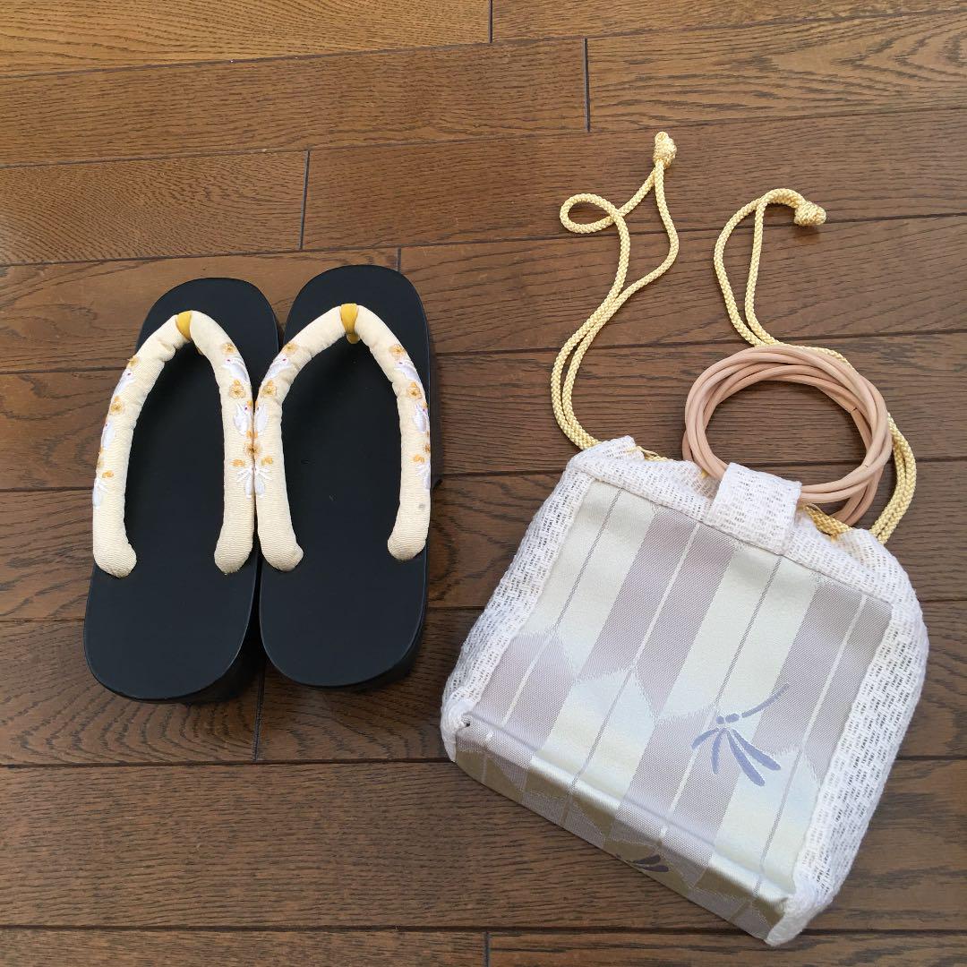 浴衣用下駄とバックセット