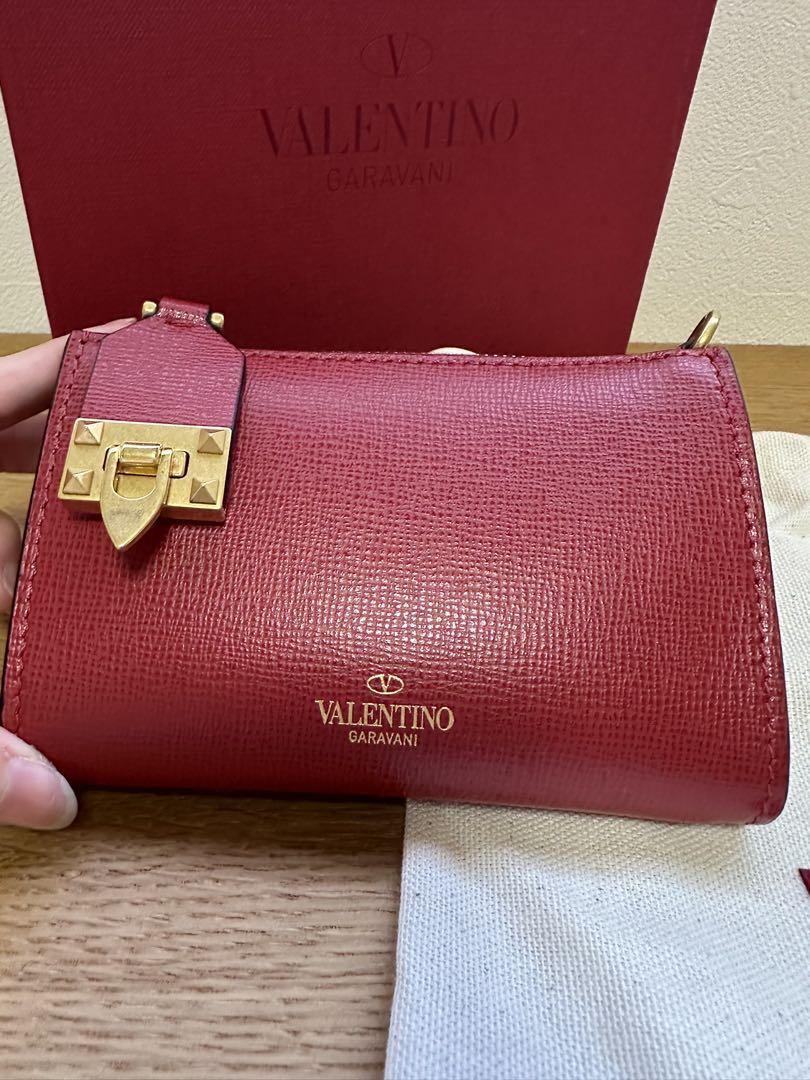 VALENTINO スタッズ　スモールウォレット　コインケース　カードケース