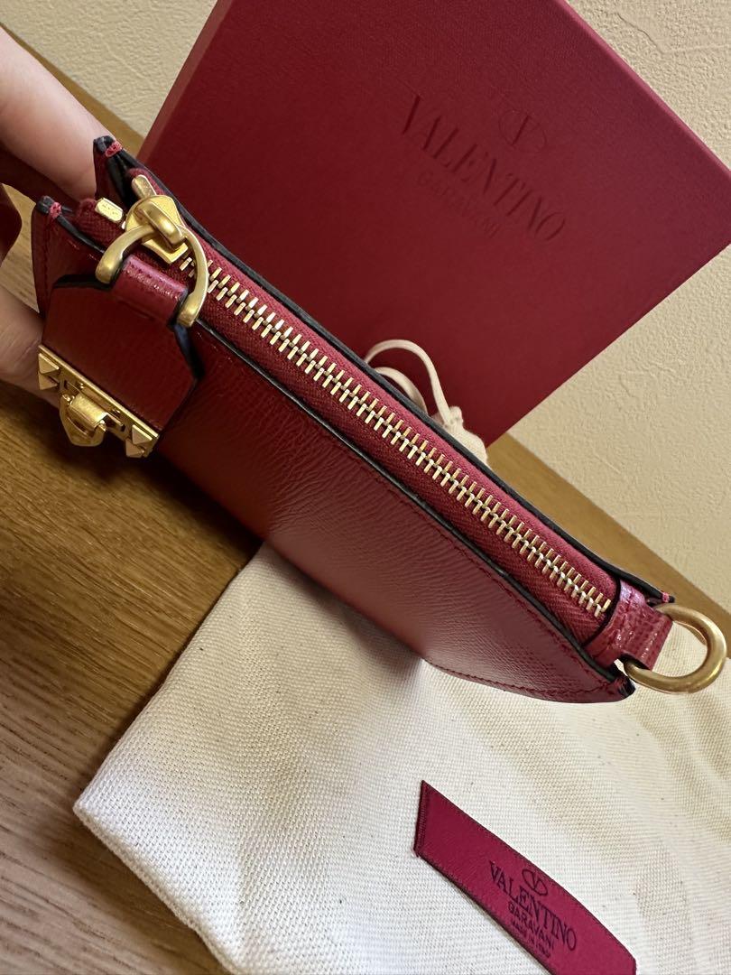 VALENTINO スタッズ　スモールウォレット　コインケース　カードケース