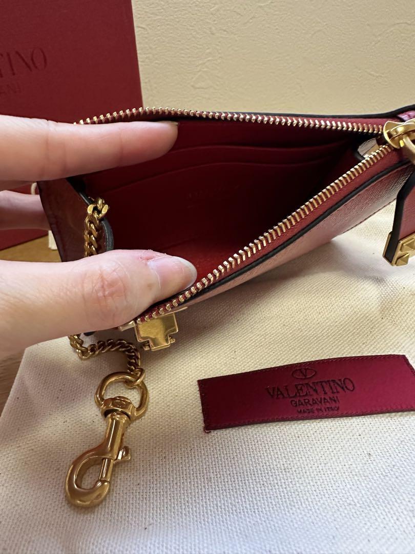 VALENTINO スタッズ　スモールウォレット　コインケース　カードケース