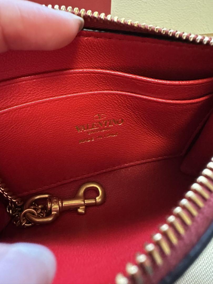VALENTINO スタッズ　スモールウォレット　コインケース　カードケース