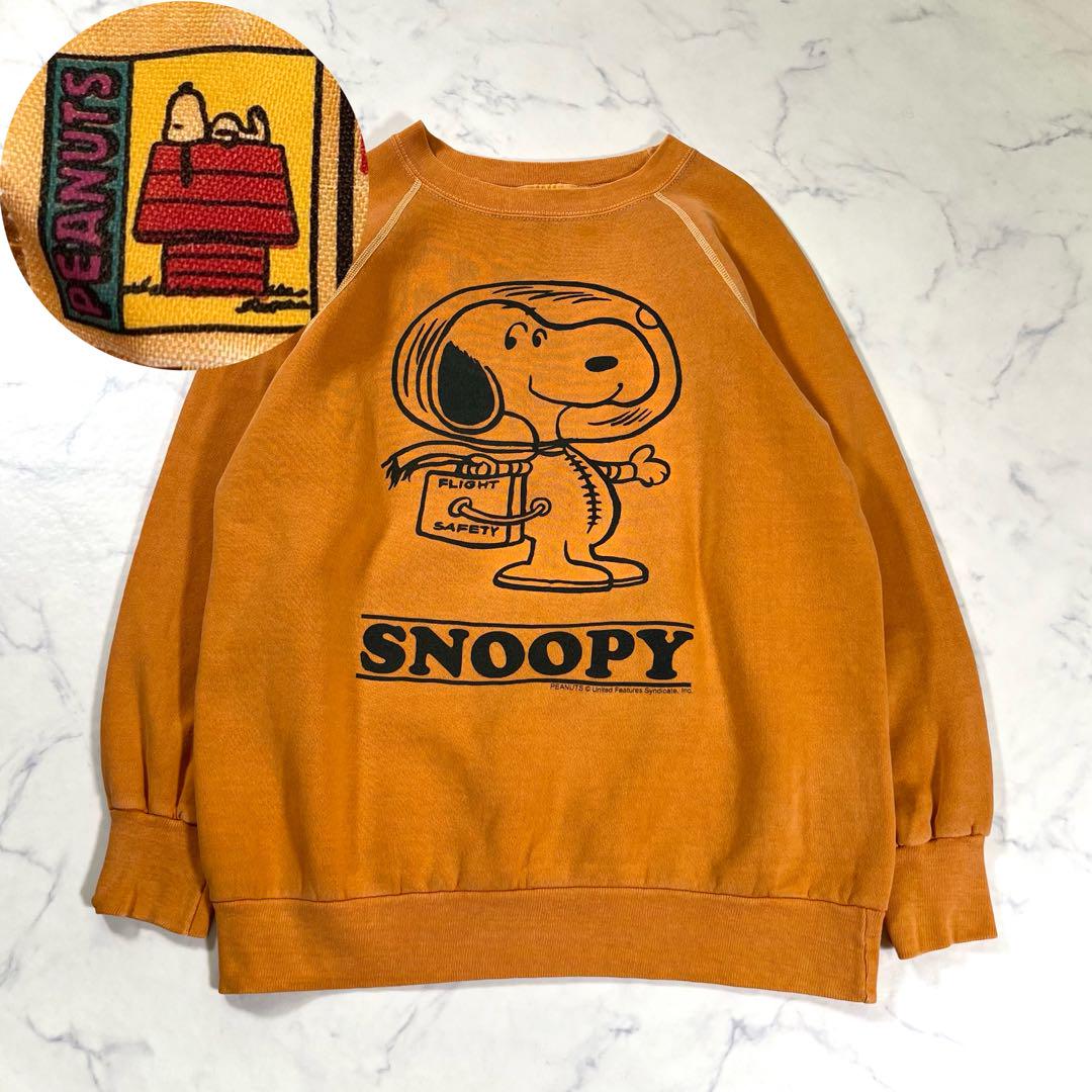 90s PEANUTS ピーナッツ スヌーピー スウェット 日本規格 L 90年代 90s ピーナッツ スヌーピー アメリカ製 グレー