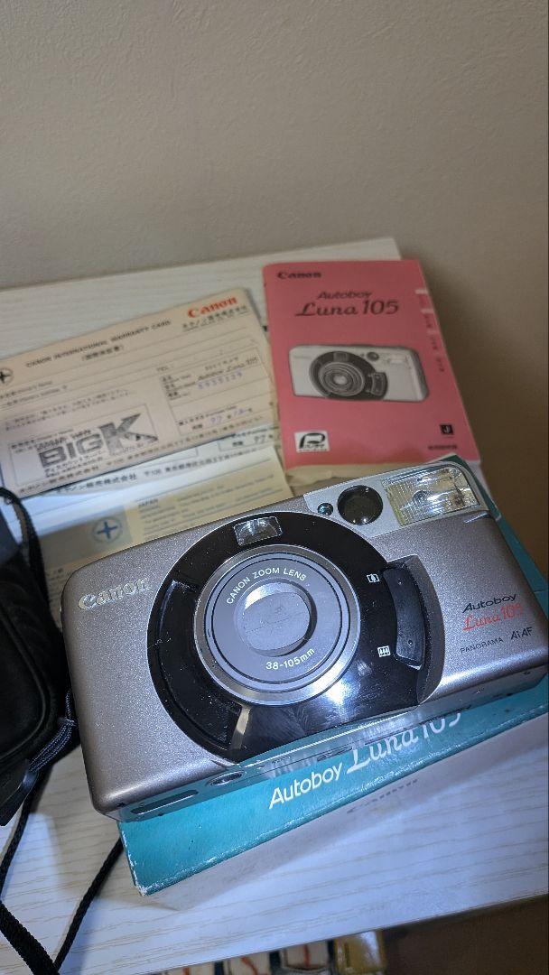 【Canon Autoboy Luna 105】フィルムコンパクトカメラ 保証書
