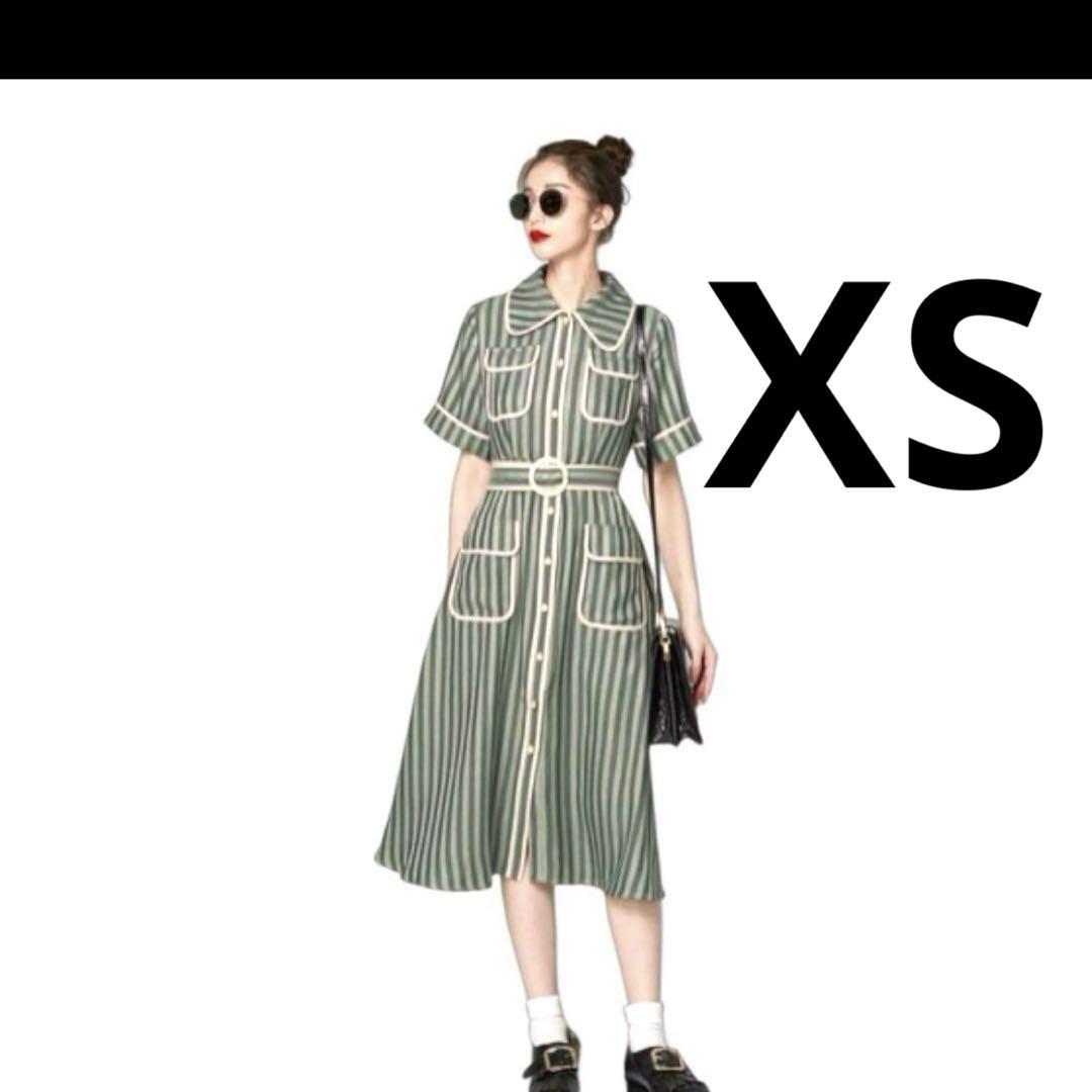 Tnewties 半袖ワンピース リモコンを持ったまま寝落ち グリーン XS