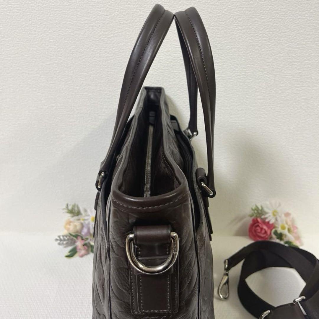 美品★コーチ ビジネスバッグ ブリーフケース 2WAY ショルダーバッグ A4可