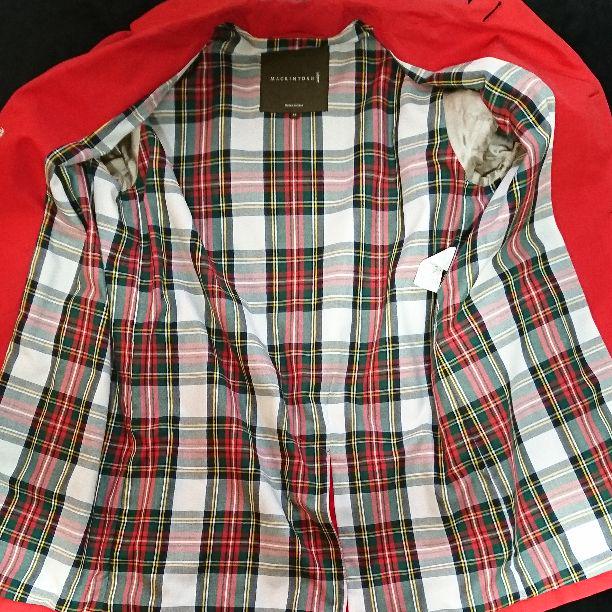マッキントッシュ Mackintosh ステンカラーコート 赤 レッド