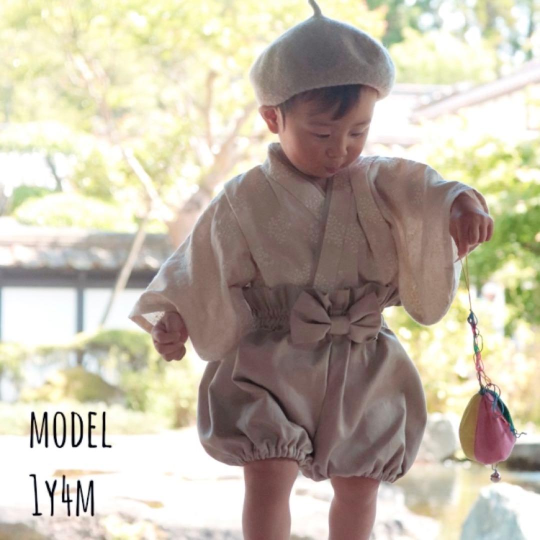 【受注製作】029 刺繍生地05(きなり) ベビー袴 お食い初め 【受注製作】029 刺繍生地05(きなり) ベビー袴 お食い初め