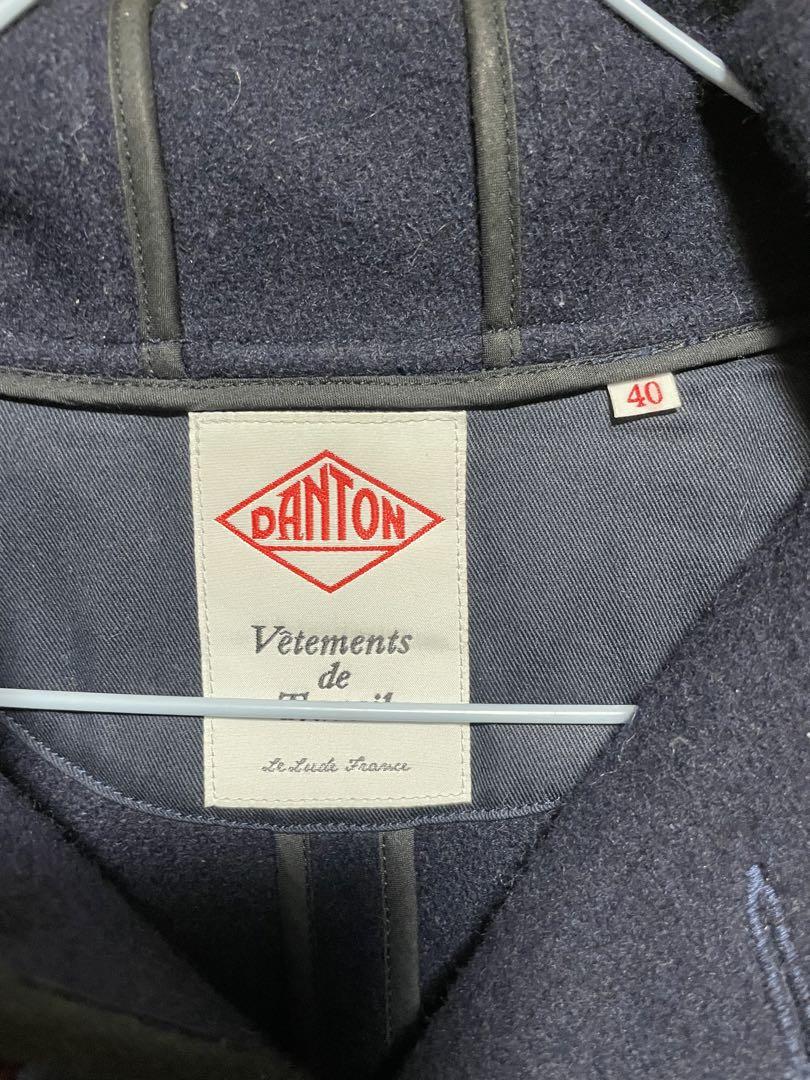 DANTON ダントン　ウールモッサコート　サイズ40 カラー:ネイビー