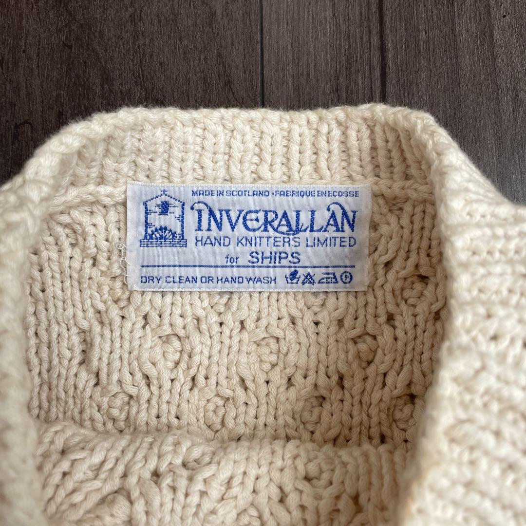 INVERALLANインバーアラン綿ニットベストSHIPSシップスIENA