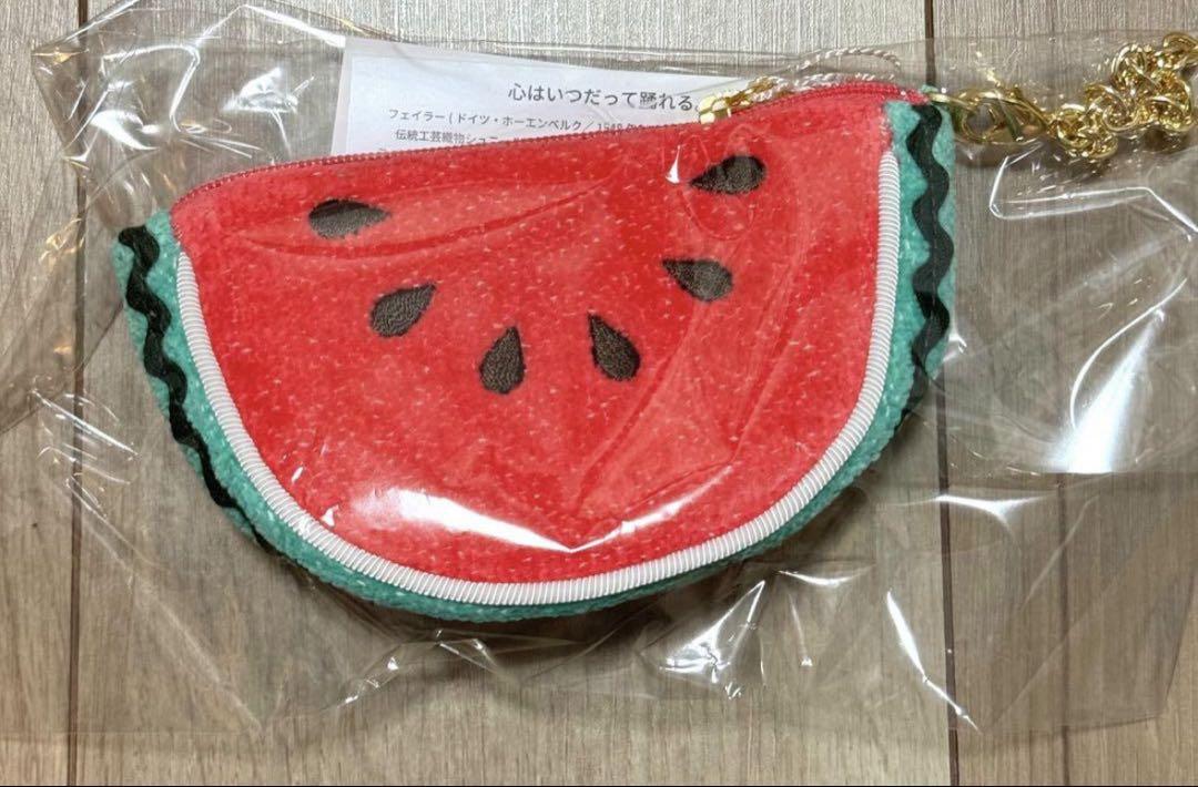 新品未開封　フェイラー スイカドット スイカ型ポーチ