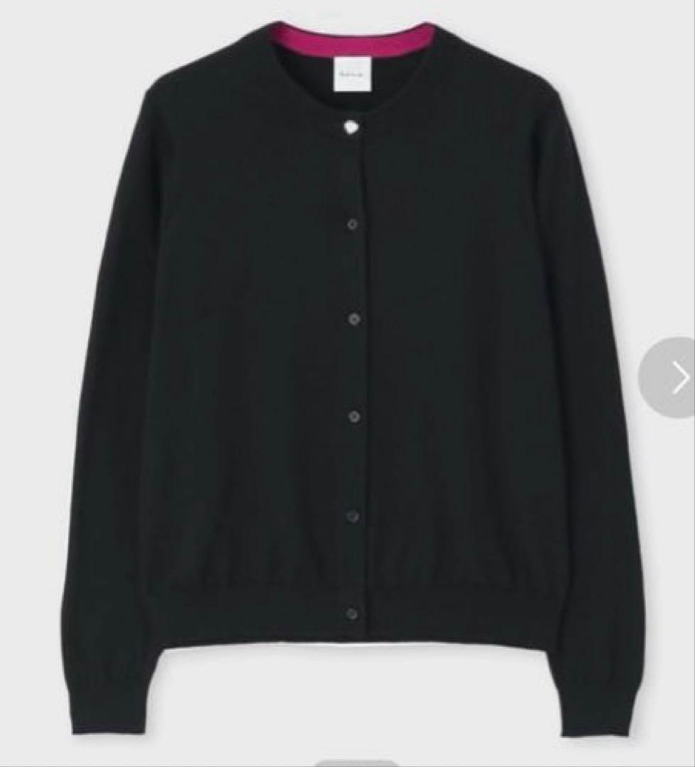 Paul Smith フローラルチャーム　カーディガン　Mサイズ 黒