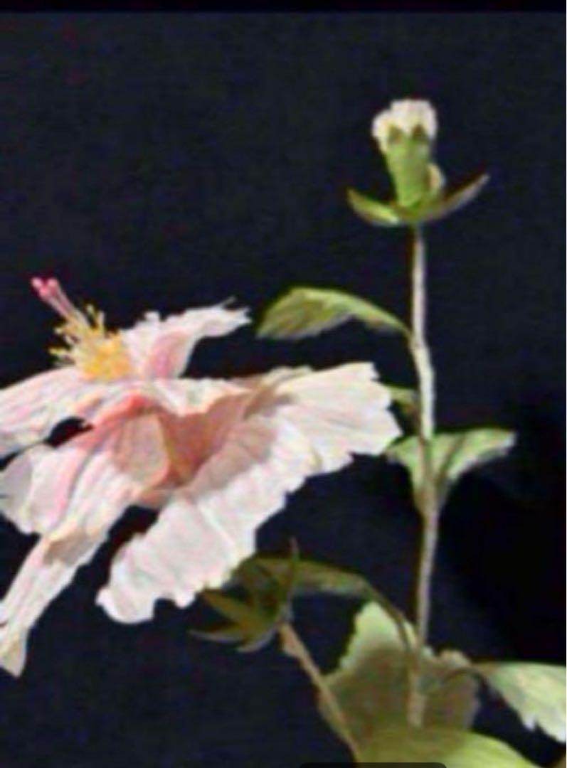 花　アートフラワーブーケ　アートフラワー　花　立体　ハイビスカス　ウリズン