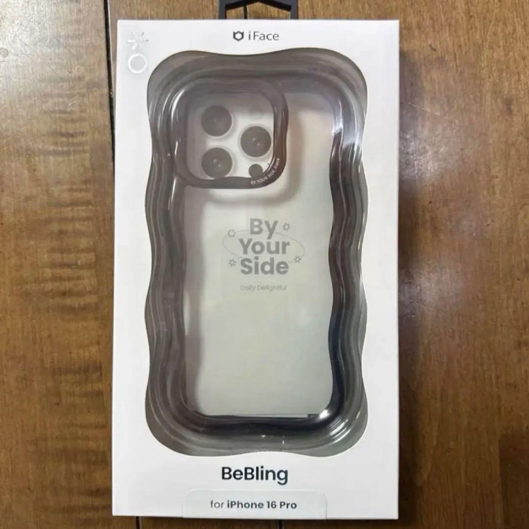 新品　iFace BeBling iPhone16pro用ケース　ブラック