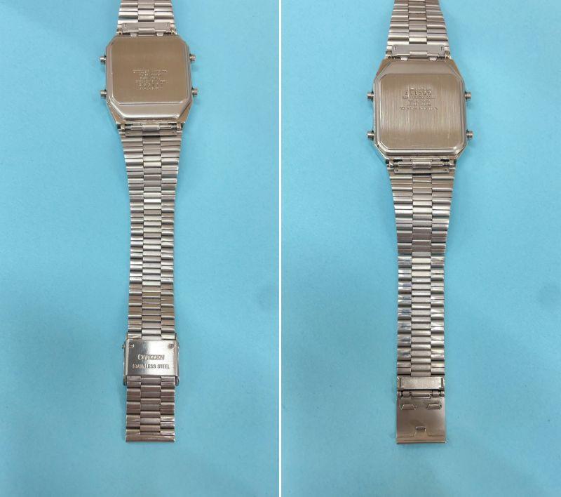 OH済 当時物 CITIZEN シチズン アナデジテンプ デジアナテンプ 腕時計