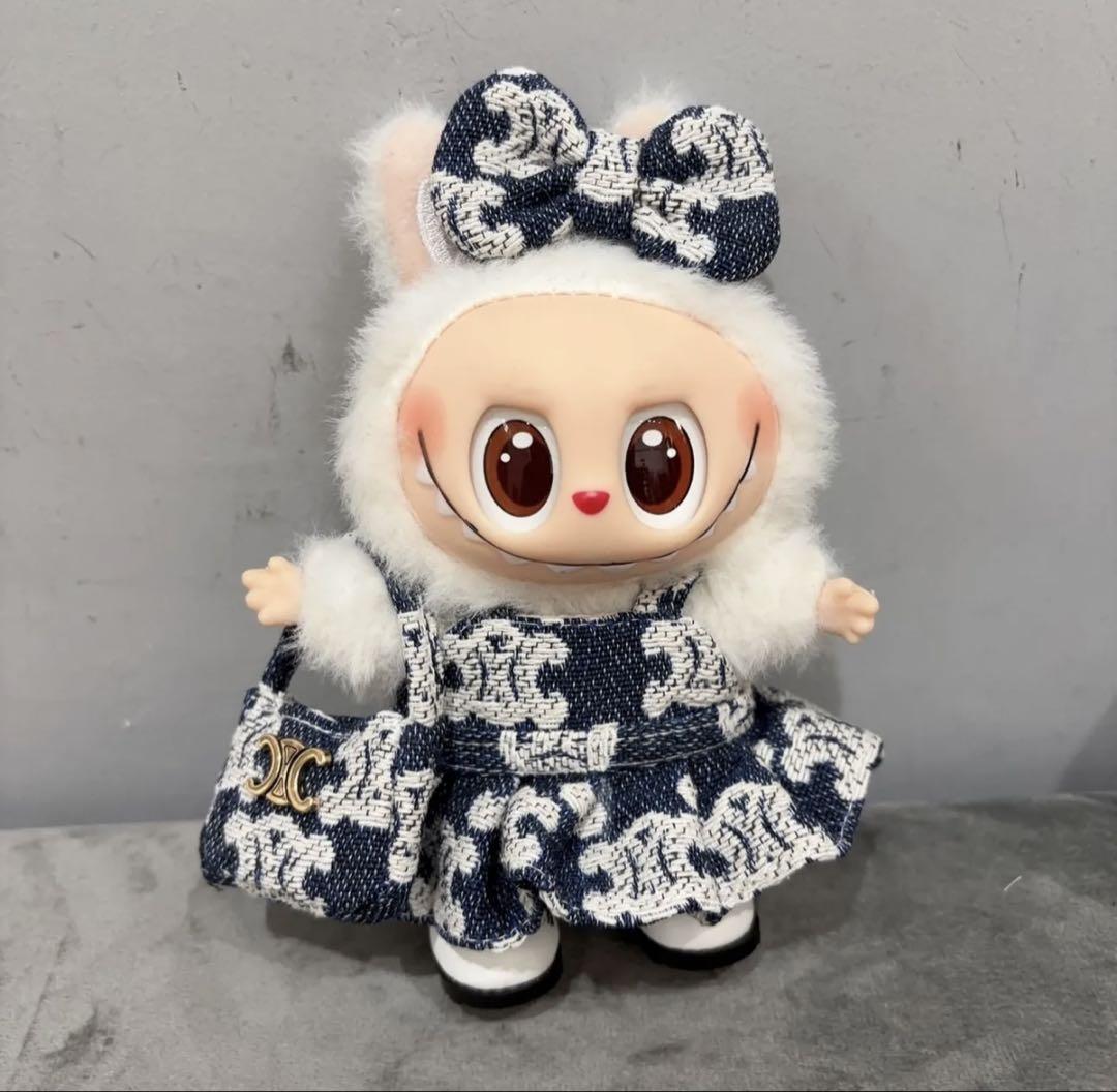 安い labubu ラブブ ワンピース3点セット(バッグが付き ぬいぐるみ着 ぬいぐるみ