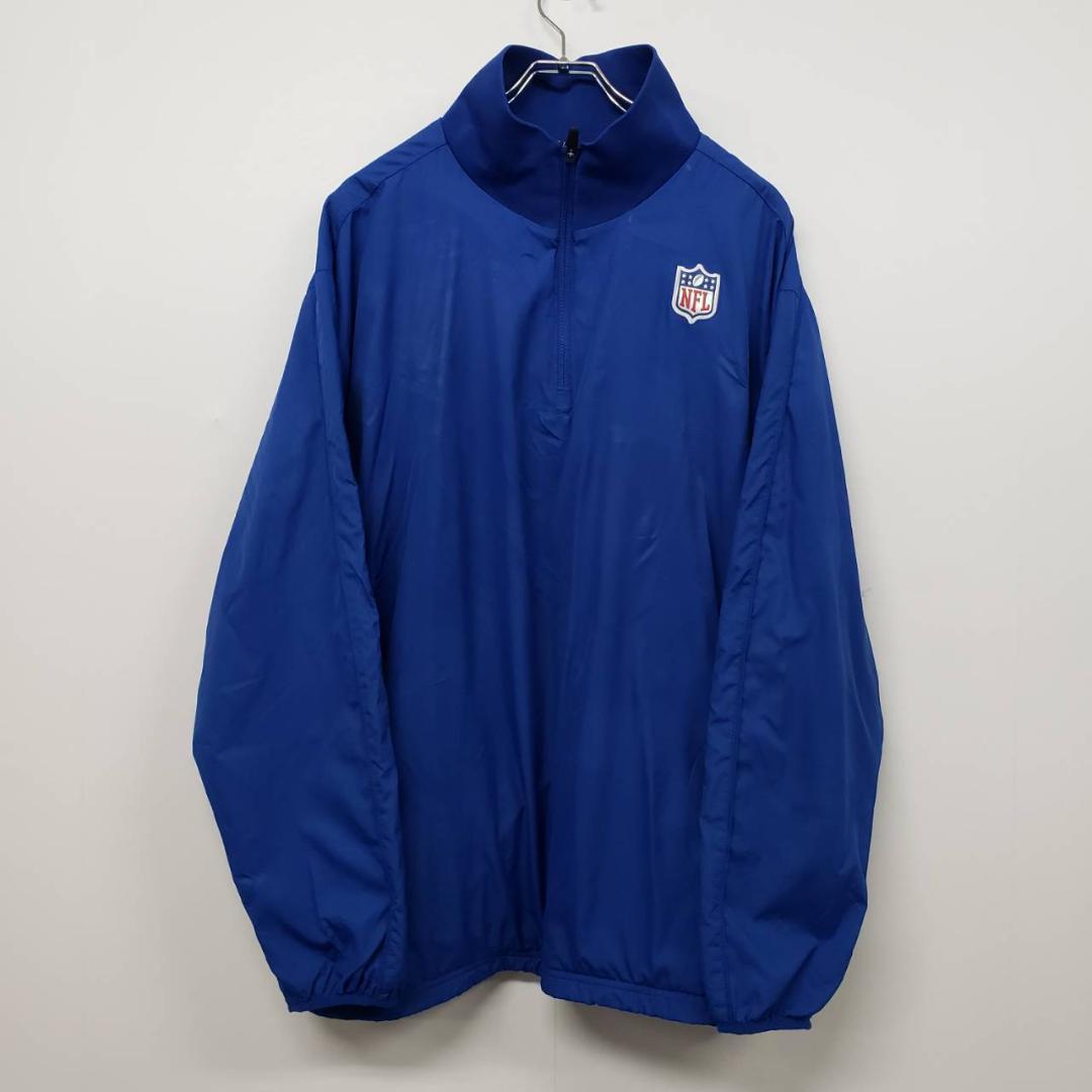 古着】ナイキ NIKE ナイロンジャケット NFL 刺繍ロゴ ブルー XL