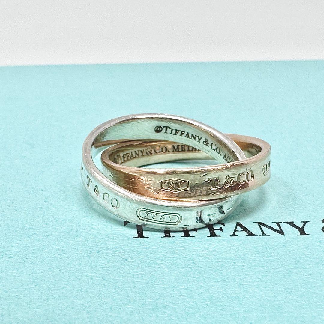 Tiffany インターロッキング　1837 ナローリング　ルベド　11号
