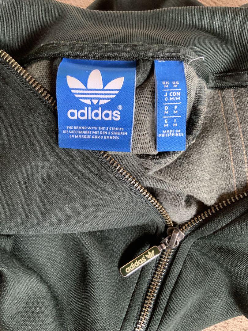 adidas トラックジャケット　グリーン×ゴールド