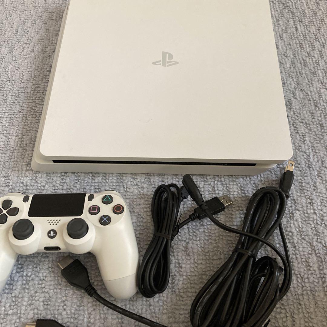 PlayStation®4グレイシャーホワイトCUH-2100A本体セット動作品 画像1
