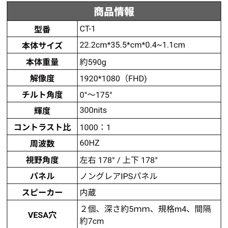 ポータブルモニターkksmart 15.6型
