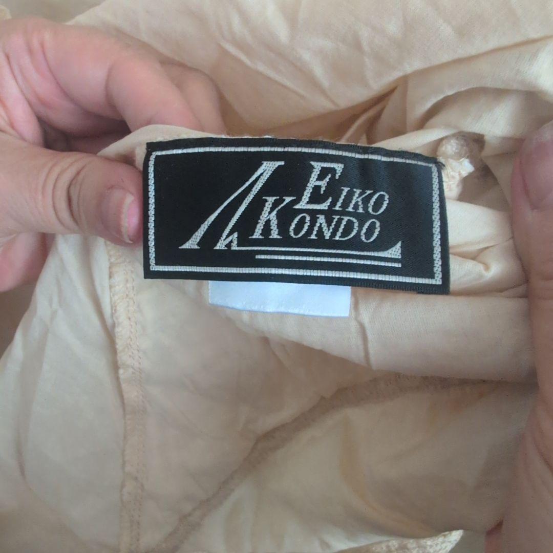 EIKO KONDO ダークブラウン　スカート ダークブラウンプリーツスカートと刺繍タンクトップセット EIKO