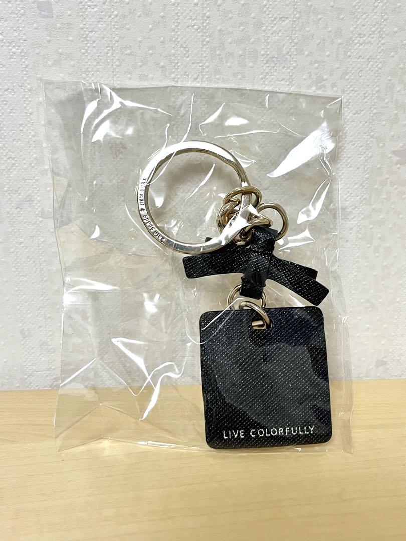 kate spade カゴバッグ リボン ブラック チャーム保存袋付属