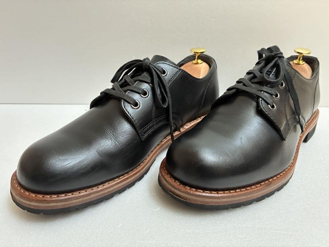 【美品】ホーキンス オックスフォード プレーントゥ 本革 ブラック 26.5