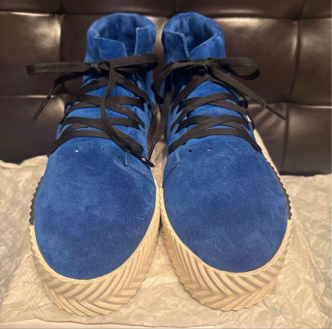 adidas alexander wang AW SKATE MID 青 ブルー - メルカリ