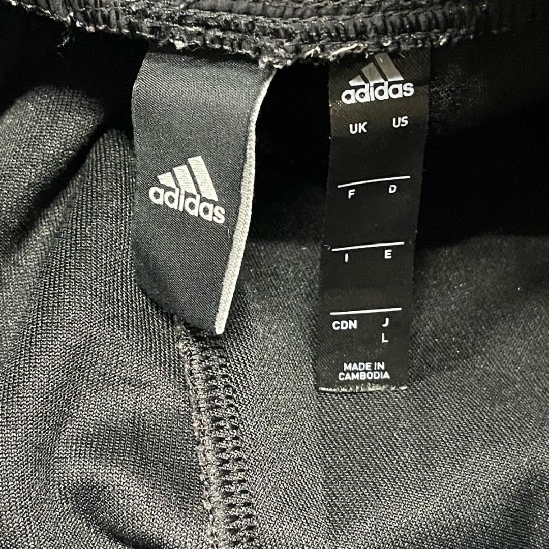 adidas クロップドパンツ ファブミックス 素材切替え アディダス