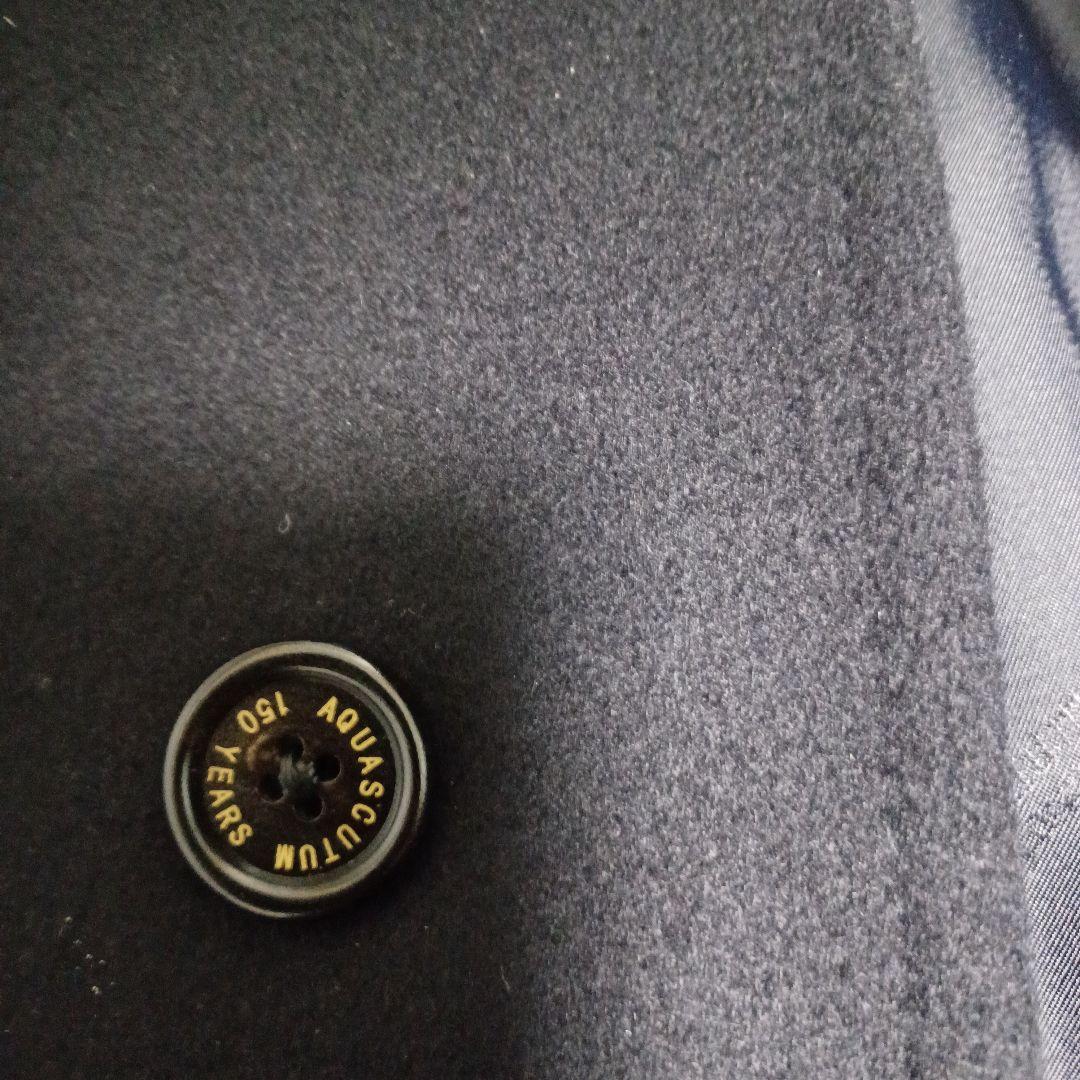 稀少・日本製】アクアスキュータム 150周年 カシミヤ混 ステンカラー