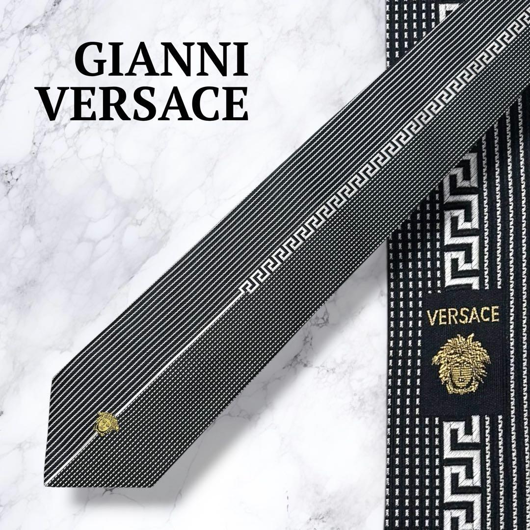 ヴェルサーチ ネクタイ GIANNI VERSACE グレカ柄Gianni Versace