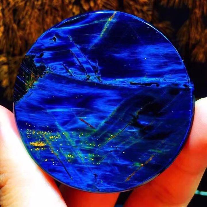 ⭐︎ブルーピーターサイト キャッツアイ効果強 ルース 52.7x7.6mm