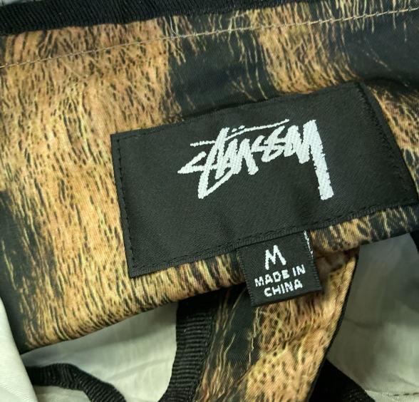 Stussy Beach Shell Fur Print Brown M Stussy Beach Shell Fur Print Brown M