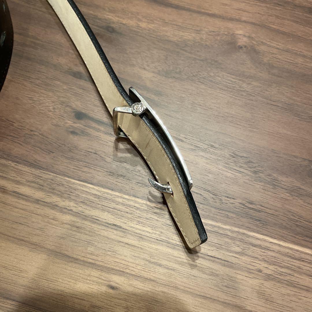 極美品！ FIRST ARROW'S K18付 カラ草半周彫りバックル(S)