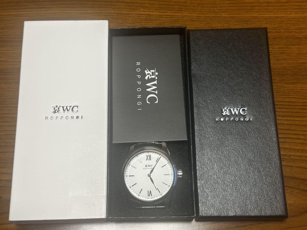 OMECO 哀WC アナログ腕時計 ホワイトダイヤル