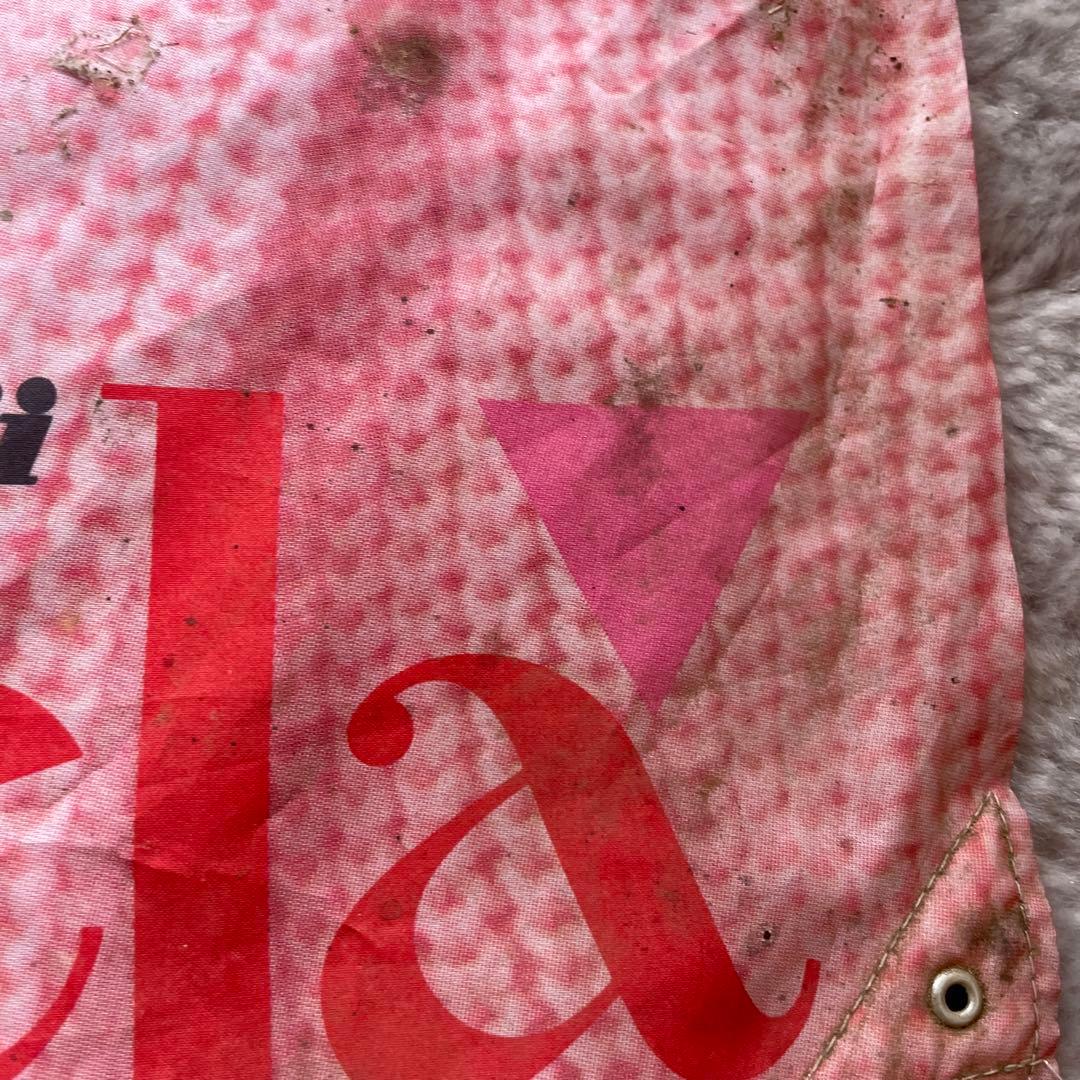 少年隊タペストリー全体的に状態が悪い