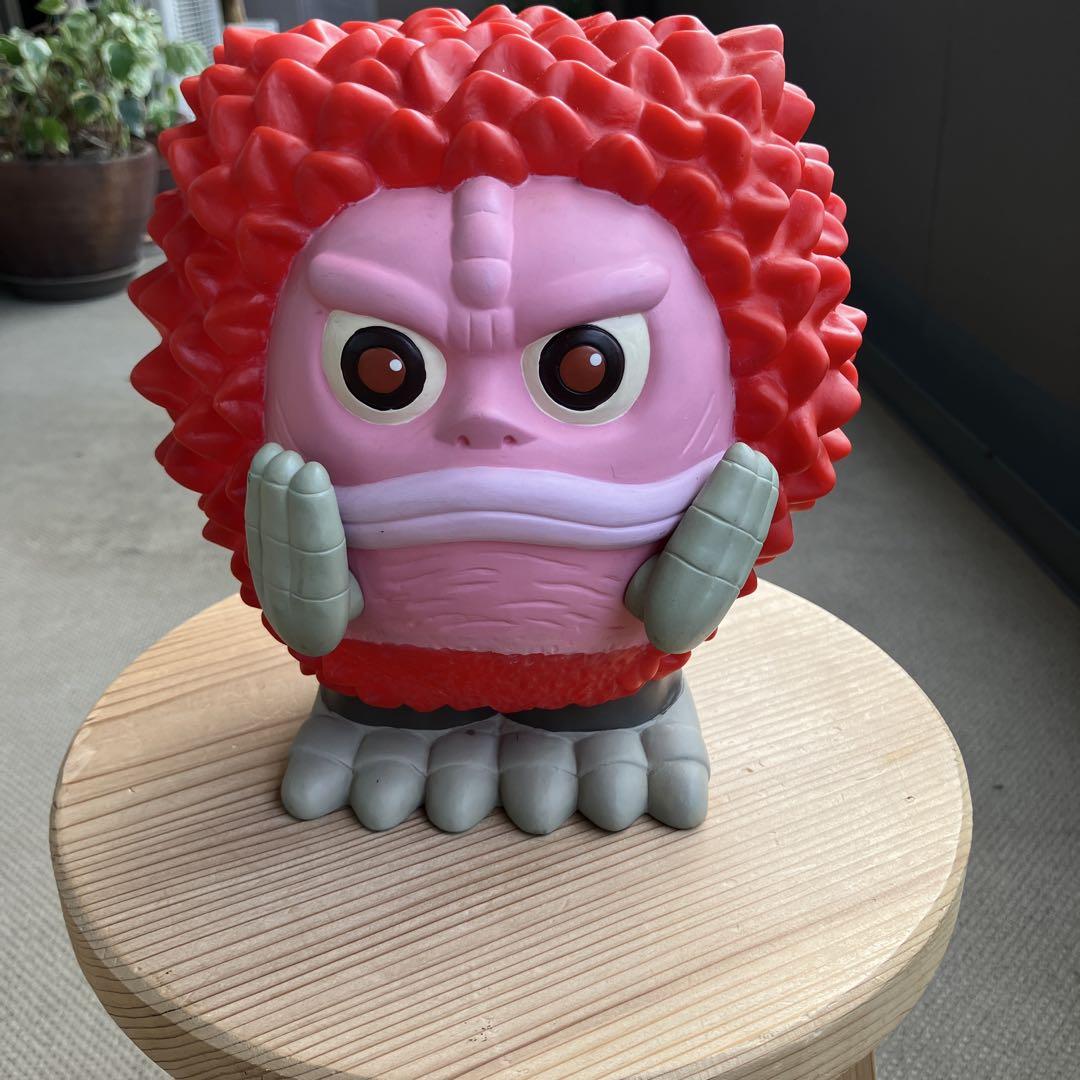 ピグモン 貯金箱 怪獣フィギュア 貯金箱 赤とピンク