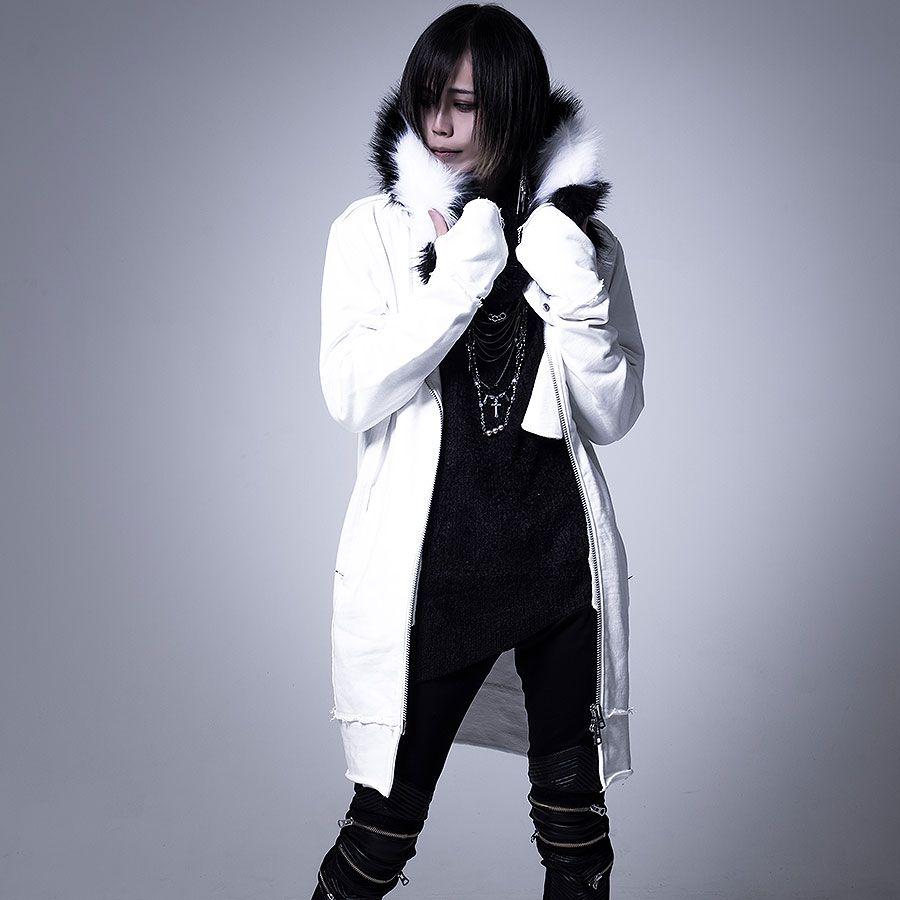 CIVARIZE ファー付き鬼裏毛ハイネックパーカー