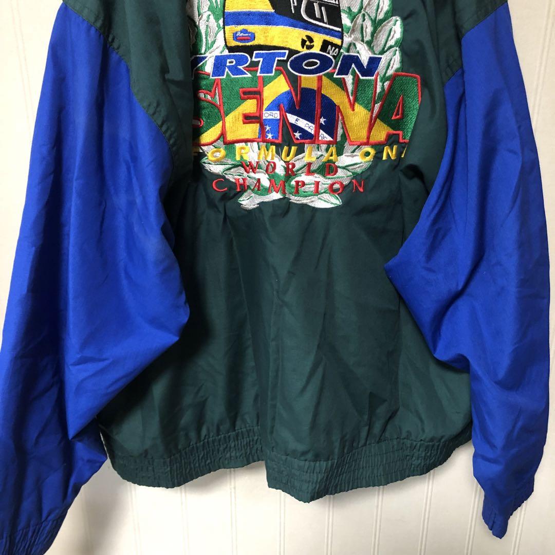 想像を超えての 90s ブルゾン ワールドチャンピオン記念 アイルトンセナ VINTAGE ジャケット・アウター